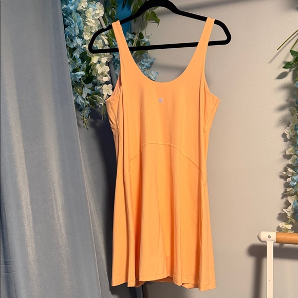 lululemon athletica Peach align Dress creamsicle color size 12 like new - Picture 2 of 3